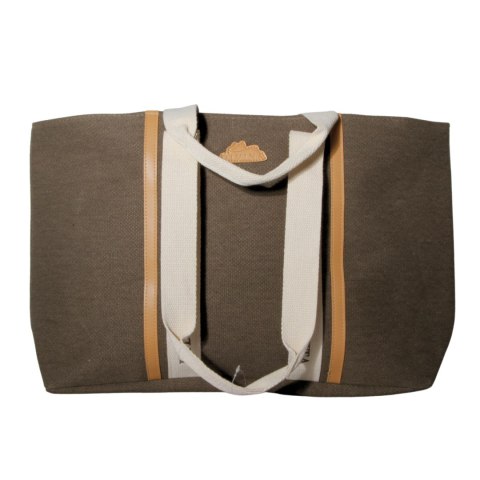 TORBA TOREBKA DAMSKA SHOPPER Duża Brązowa 57x32cm Tote Bag Włochy