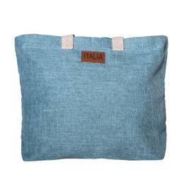 TORBA TOREBKA DAMSKA SHOPPER Duża Niebieska 57x41cm ITALIA
