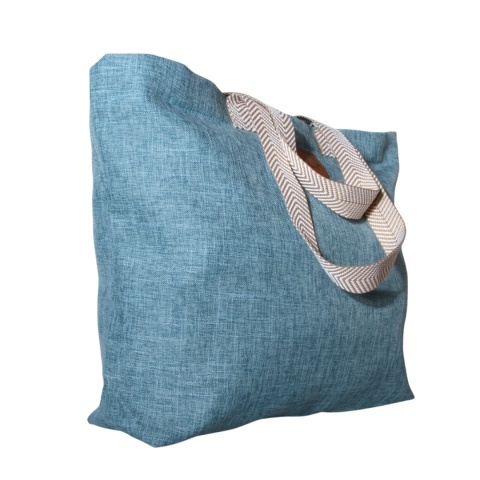 TORBA TOREBKA DAMSKA SHOPPER Duża Niebieska 57x41cm ITALIA