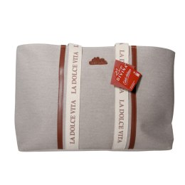 TORBA TOREBKA DAMSKA SHOPPER Duża Szara 57x32cm Tote Bag Włochy