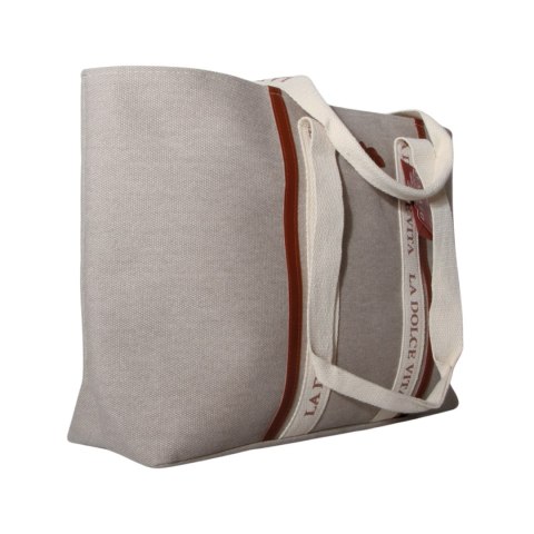 TORBA TOREBKA DAMSKA SHOPPER Duża Szara 57x32cm Tote Bag Włochy