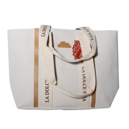 TORBA TOREBKA DAMSKA SHOPPER Natural 45x30cm Tote Bag Włochy