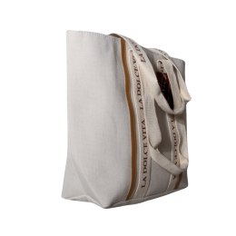 TORBA TOREBKA DAMSKA SHOPPER Natural 45x30cm Tote Bag Włochy