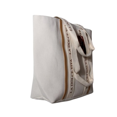 TORBA TOREBKA DAMSKA SHOPPER Natural 45x30cm Tote Bag Włochy