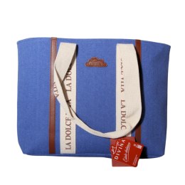 TORBA TOREBKA DAMSKA SHOPPER Niebieska 45x30cm Tote Bag Włochy