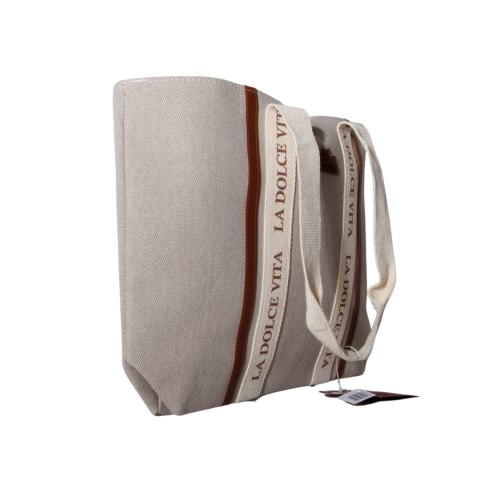 TORBA TOREBKA DAMSKA SHOPPER Szara 45x30cm Tote Bag Włochy
