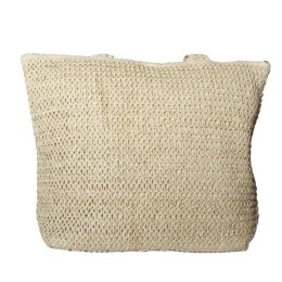 TORBA TOREBKA DAMSKA SŁOMKOWA Duża Plażowa SHOPPER Lato Beżowa 46x36cm