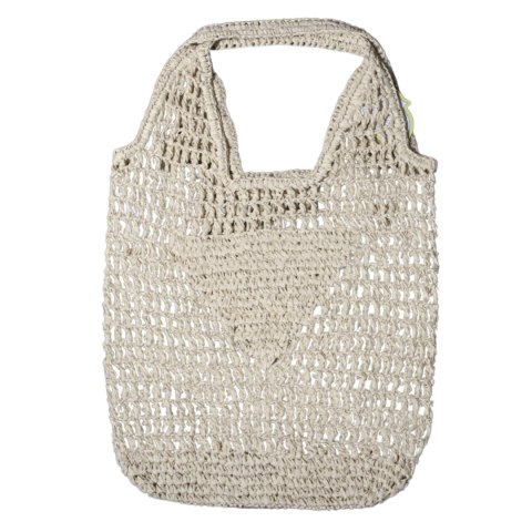 TORBA TOREBKA DAMSKA SŁOMKOWA Plażowa Natural 57x38cm Włochy
