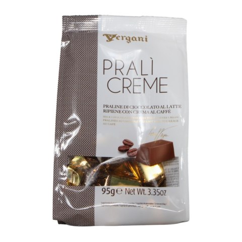 VERGANI PRALI CREME Praliny w Mlecznej Czekoladzie z Kremem Kawowym 95g