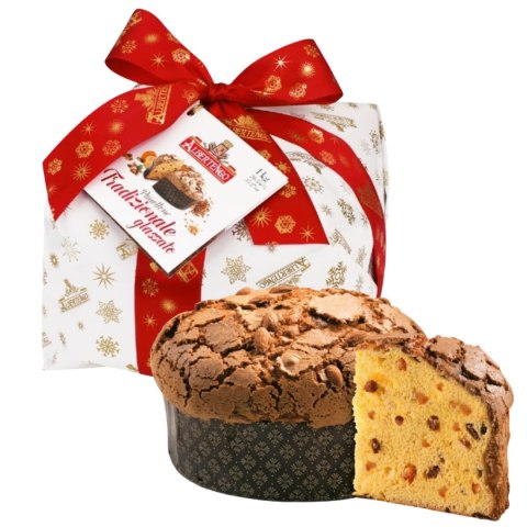 ALBERTENGO PANETTONE Tradycyjna Włoska Babka z Glazurą 1kg
