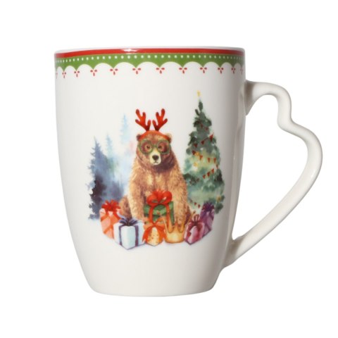 ARCA KUBEK ŚWIĄTECZNY Prezent 280ml Porcelana Wzór 10