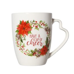 ARCA KUBEK ŚWIĄTECZNY Prezent 280ml Porcelana Wzór 8