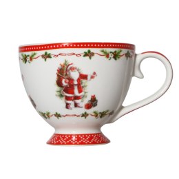 ARCA Kubek Świąteczny 340ml Prezent Mikołaj Porcelana