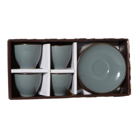 ARCA TIERRA Szary Zestaw Filiżanek Do Kawy Espresso 90ml - 4szt