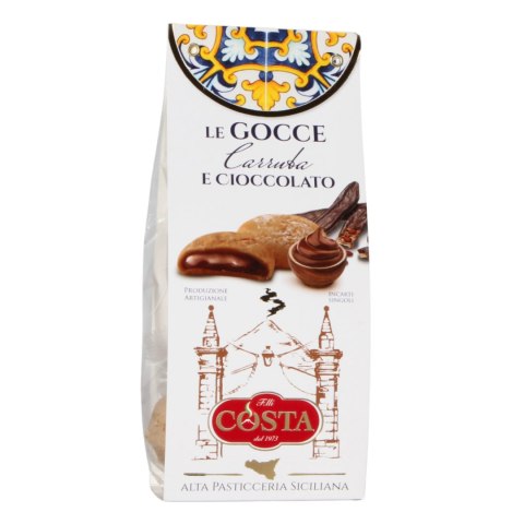 COSTA DOLCI Włoskie Kruche Ciastka z Kremem Karobowo-Czekoladowym 120g