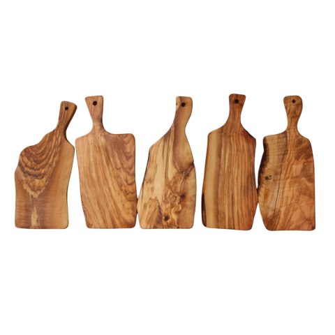 Deska z drewna oliwnego do krojenia serwowania 30x12 cm