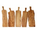 Deska z drewna oliwnego do krojenia serwowania 55x17 cm