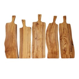 Deska z drewna oliwnego do krojenia serwowania 55x17 cm