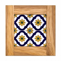 Deska z drewna oliwnego do krojenia serwowania wzór 3 32x32cm