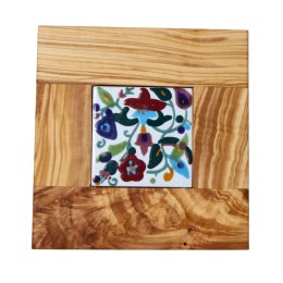 Deska z drewna oliwnego do krojenia serwowania wzór 4 22x22cm