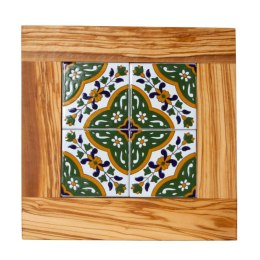 Deska z drewna oliwnego do krojenia serwowania wzór 5 32x32cm