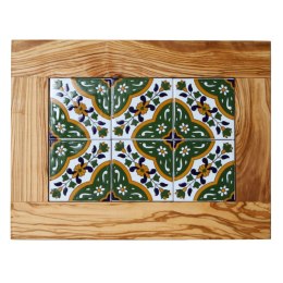 Deska z drewna oliwnego do krojenia serwowania wzór 5 42X32cm