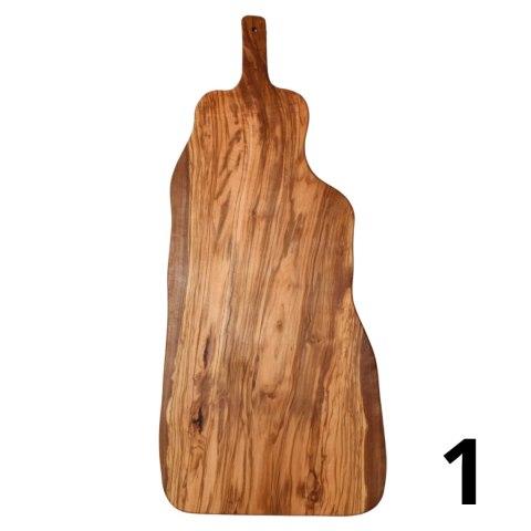 Duża deska z drewna oliwnego do krojenia serwowania