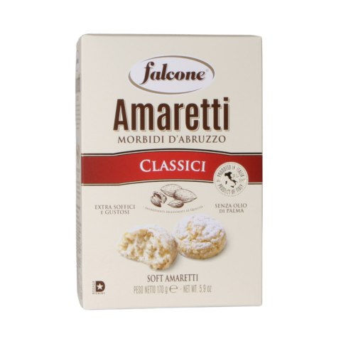 FALCONE AMARETTI Classici Włoskie Ciastka o Aromacie Amaretto 170g