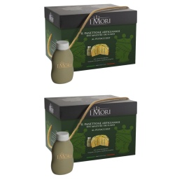 I MORI PANETTONE Pistacjowe z pistacjami babka 900g + DRUGA SZT GRATIS