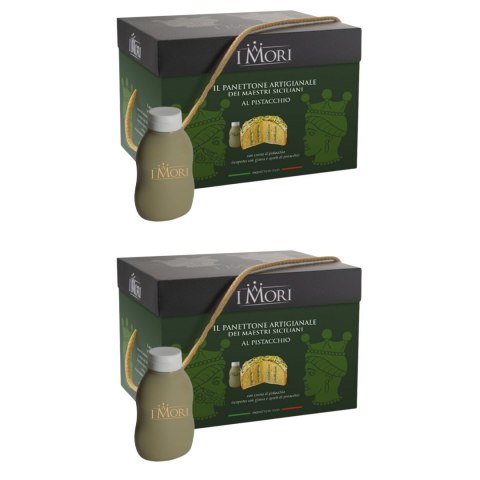 I MORI PANETTONE Pistacjowe z pistacjami babka 900g + DRUGA SZT GRATIS