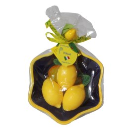 MYDELNICZKA + 3x Mydełko Cytryny Granatowa Italia Prezent