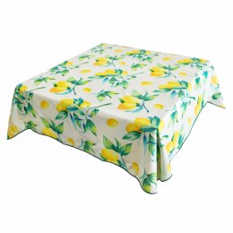 OBRUS w STYLU WŁOSKIM Bianco Limoni 150x150 cm Włochy