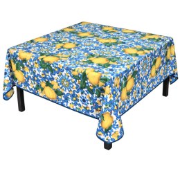 OBRUS w STYLU WŁOSKIM Maiolica + Limoni 150x150 cm Włochy