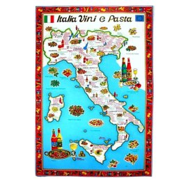 PODSTAWKA POD ŁYŻKĘ Ceramiczna + Ścierka Kuchenna Italia Potrawy