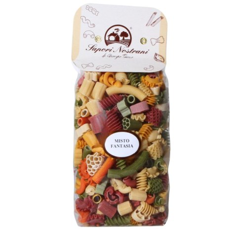 Makaron fantasia 5 smaków z pszenicy durum Sapori Nostrani włoski 500g