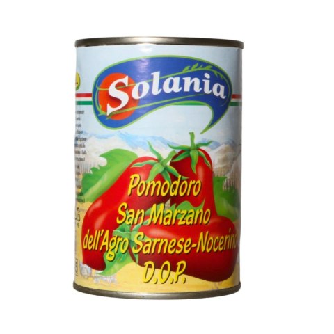 SOLANIA WŁOSKIE POMIDORY SAN MARZANO Całe Bez Skórki 400g