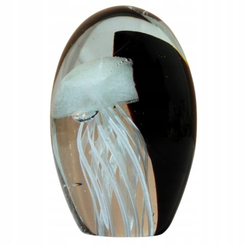 SZKLANA DEKORACJA Czarna + Meduza Biała 12cm
