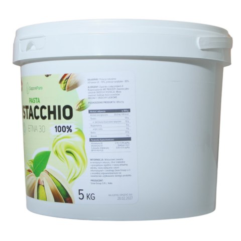 SaporePuro Krem Pistacjowy 100% Etna 30 Włochy 5kg