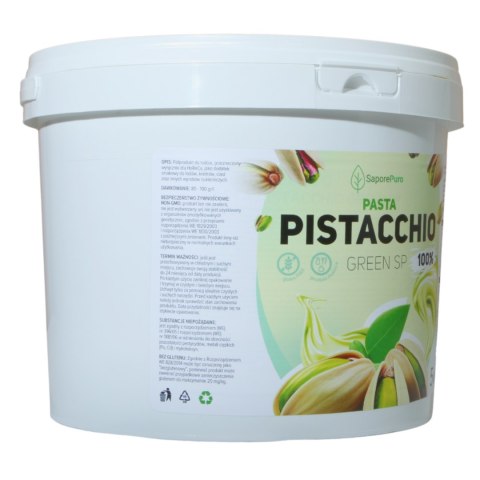 SaporePuro Włoski Krem Pistacjowy 100% 5kg