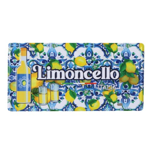 TABLICZKA DEKORACYJNA Metalowa Italia Limoncello Włochy 30x15cm