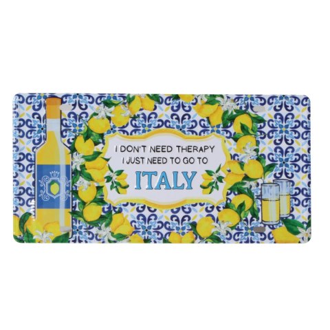TABLICZKA DEKORACYJNA Metalowa To Go To Italy Włochy 30x15cm