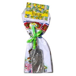 Tarka do Parmezanu Biała + Ścierka Kuchenna Prezent Włochy