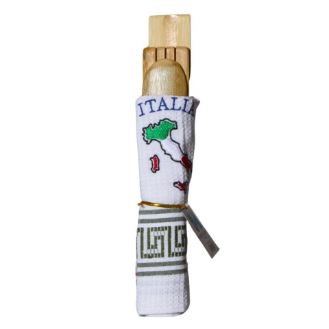 ZESTAW Ścierka Italia Zielona + Przybory Kuchenne Prezent Włochy