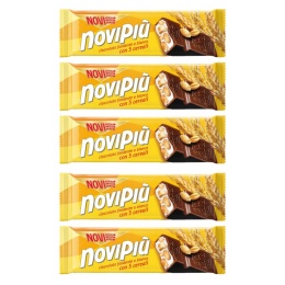 Zestaw NOVI PIU Baton 5 Zbóż 28g x5 + Baton z Karmel ciasteczka 35g x5 szt