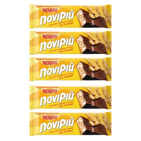 Zestaw NOVI PIU Baton 5 Zbóż 28g x5 + Baton z Karmel ciasteczka 35g x5 szt
