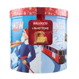 BALOCCO PANETTONE Heloo, Winter włoskie ciasto tort w puszce 750g