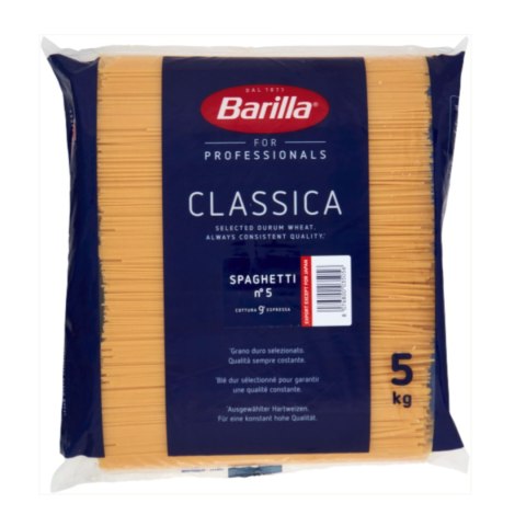 BARILLA SPAGHETTI PASTA DI SEMOLA 5kg włoski makaron Gastronomia