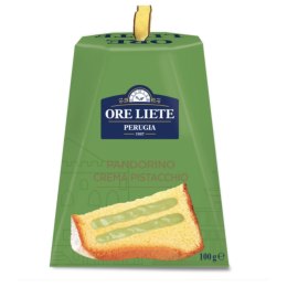 Panettone ORELIETE włoska babka z czekoladą i pistacjami Mini Pandoro 100g