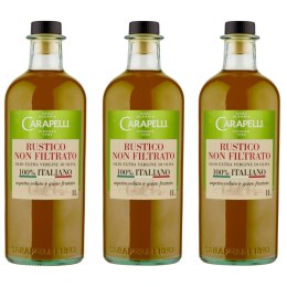 Zestaw OLIW CARAPELLI RUSTICA oliwa z oliwek extra vergin 1L x 3szt.