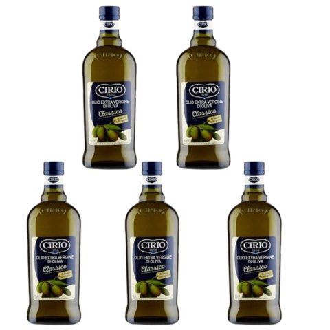 Zestaw CIRIO oliwa z oliwek extra virgin 1L x 5szt.